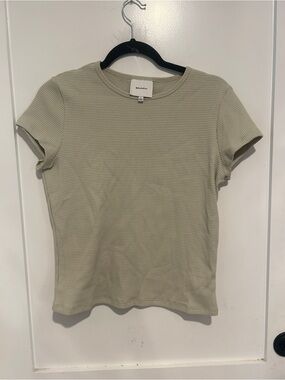 Reformation Waffle Knit Tee size Large